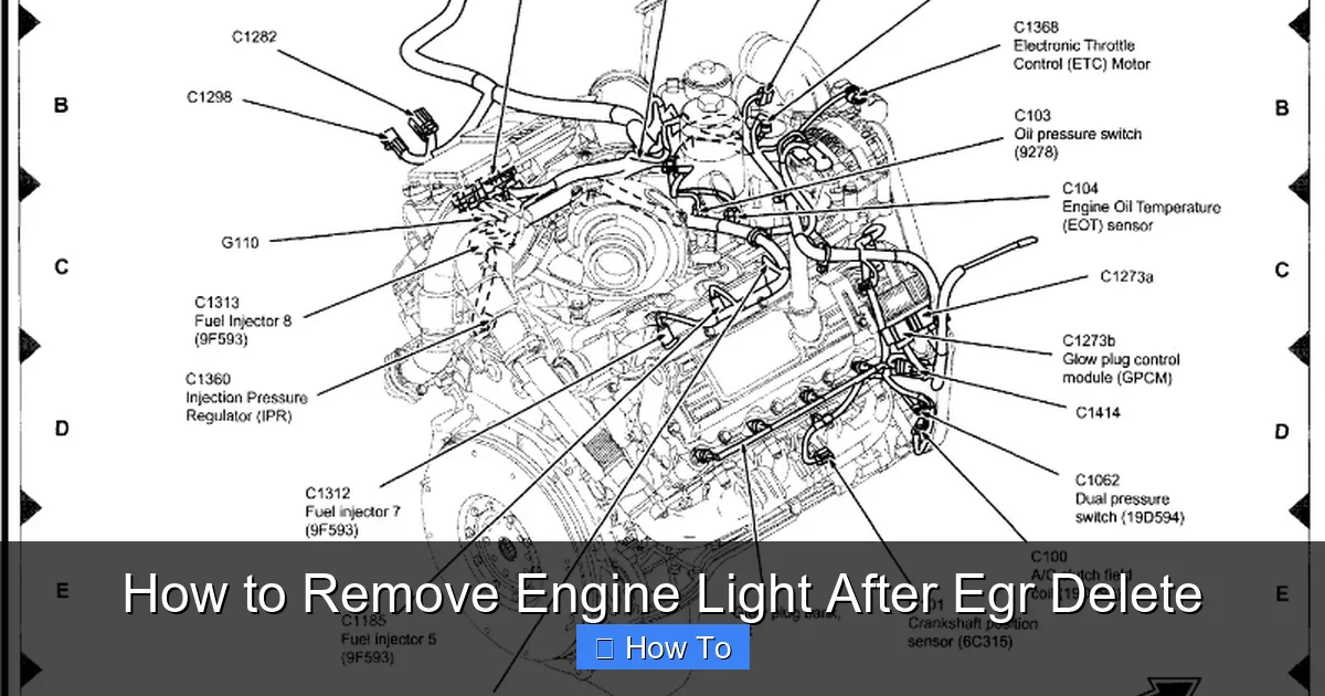 How to Remove Engine Light After Egr Delete