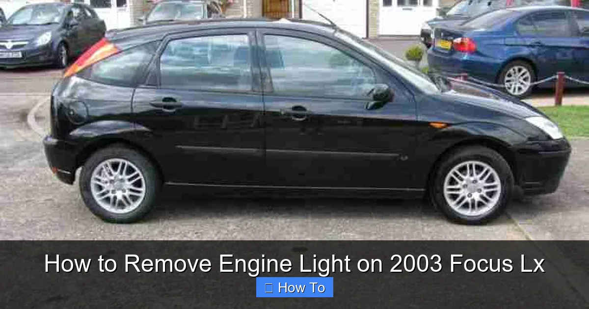 How to Remove Engine Light on 2003 Focus Lx