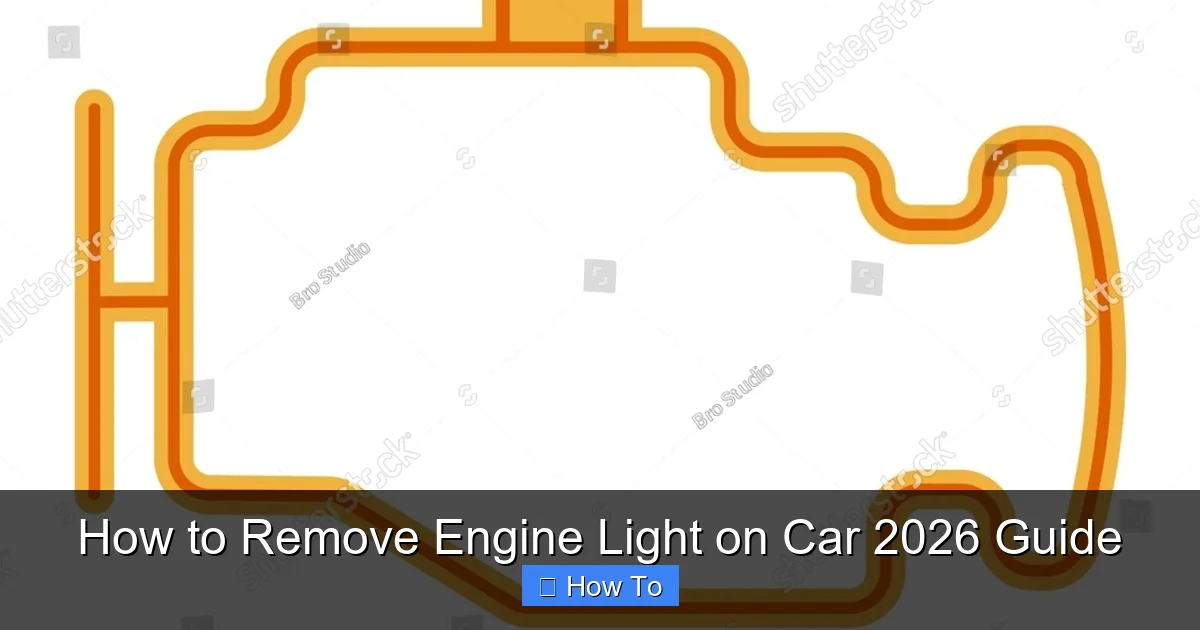 How to Remove Engine Light on Car 2026 Guide