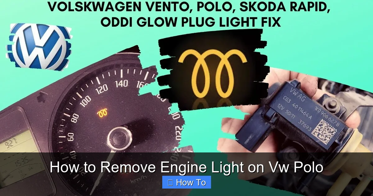 How to Remove Engine Light on Vw Polo