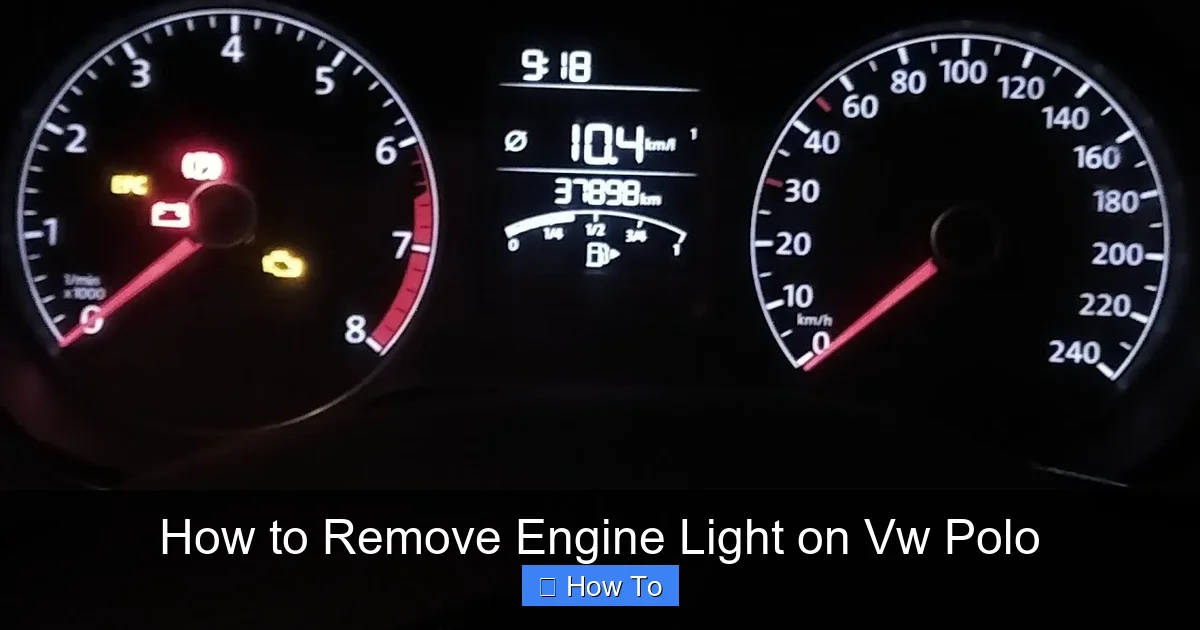 How to Remove Engine Light on Vw Polo