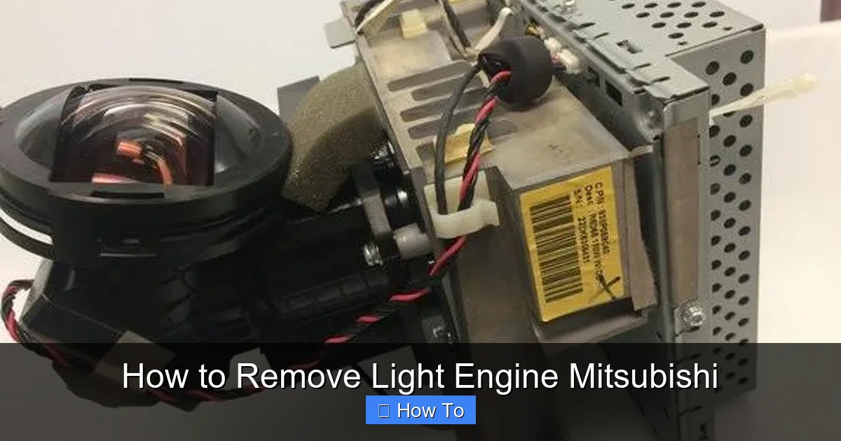 How to Remove Light Engine Mitsubishi