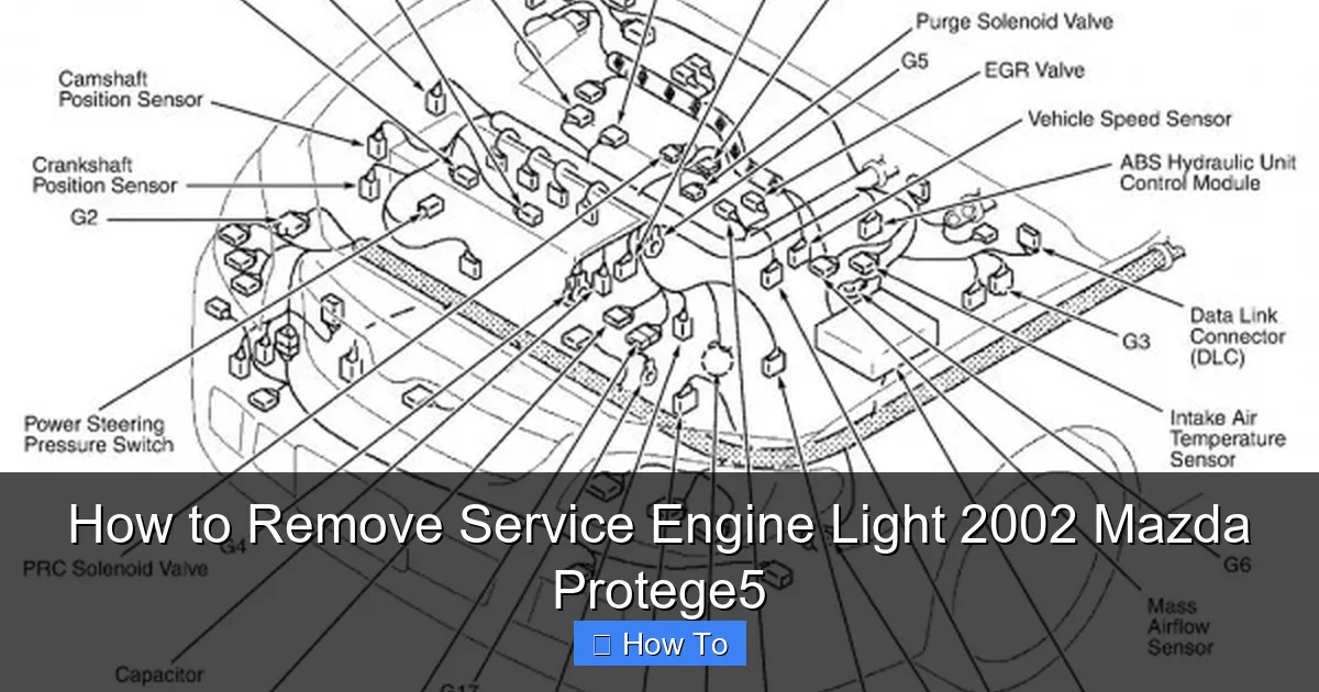 How to Remove Service Engine Light 2002 Mazda Protege5