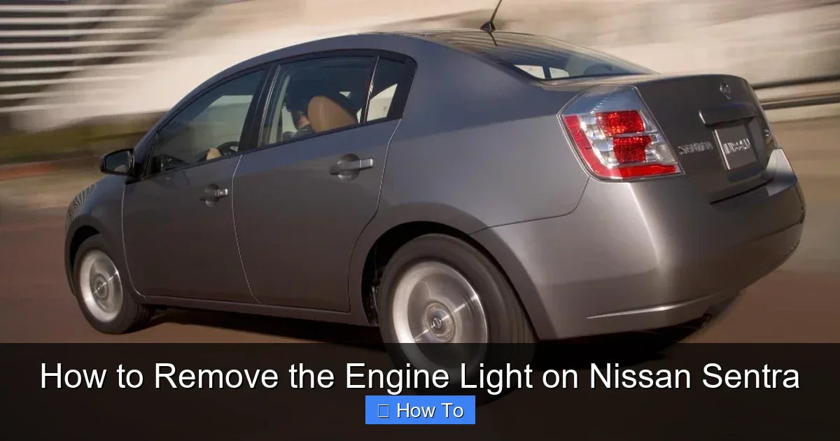 How to Remove the Engine Light on Nissan Sentra