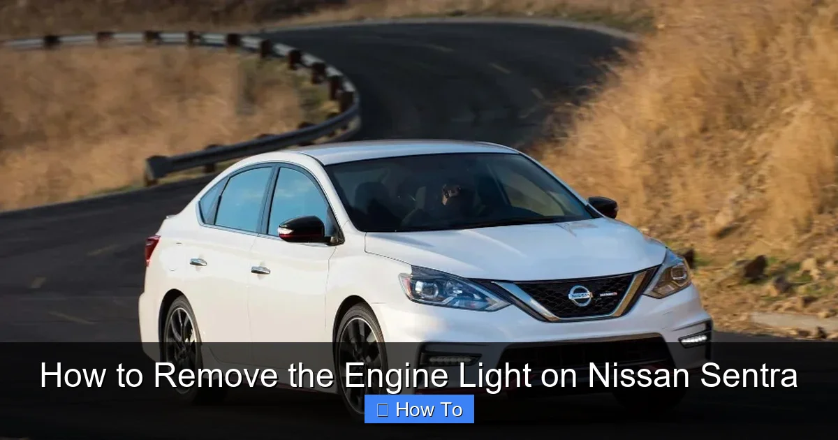 How to Remove the Engine Light on Nissan Sentra