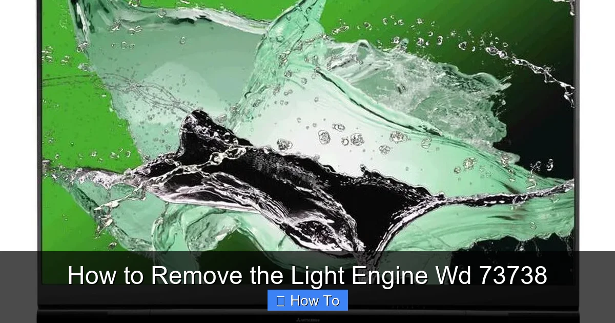 How to Remove the Light Engine Wd 73738