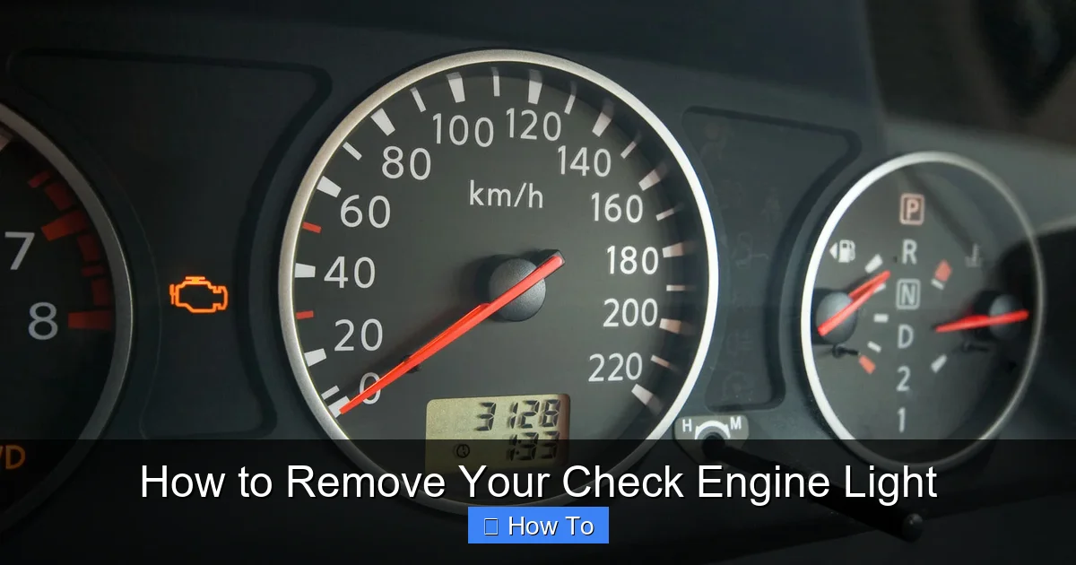 How to Remove Your Check Engine Light