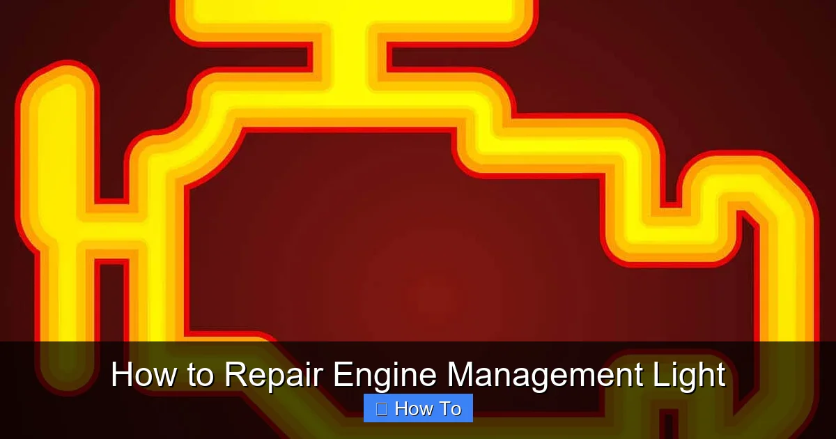 How to Repair Engine Management Light