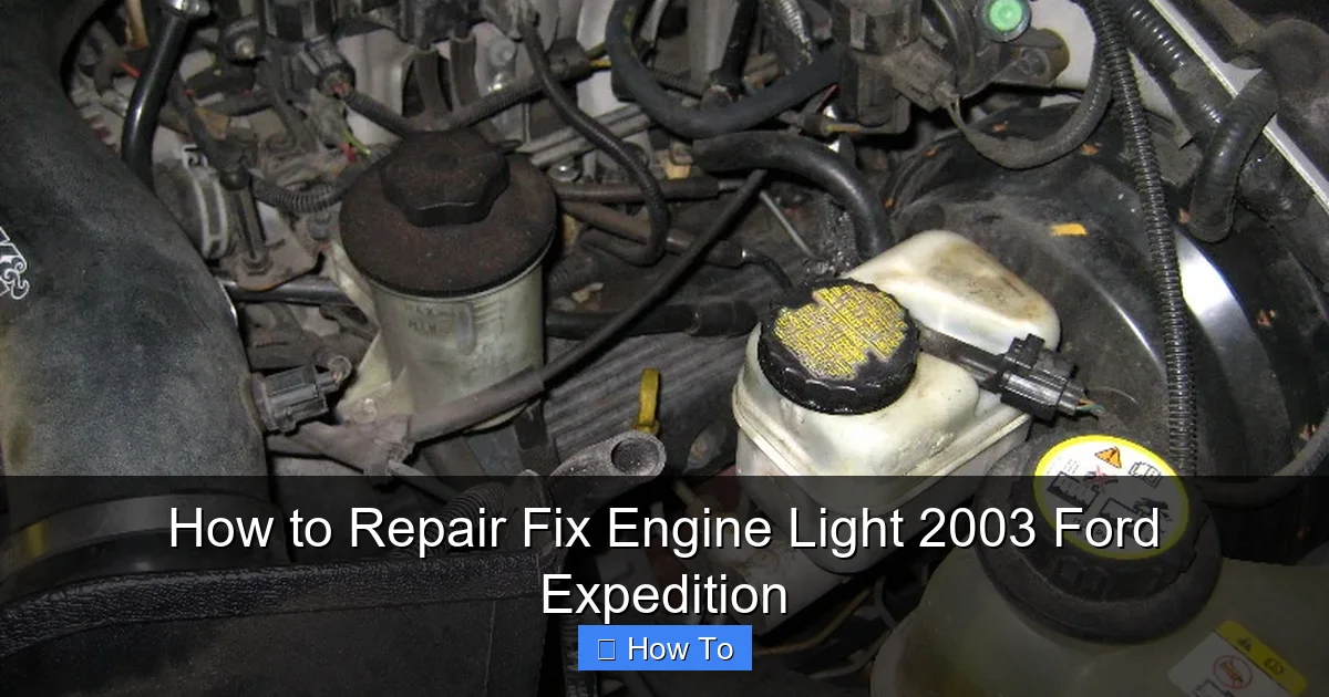How to Repair Fix Engine Light 2003 Ford Expedition