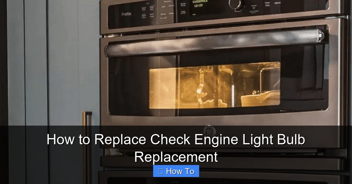 How to Replace Check Engine Light Bulb Replacement