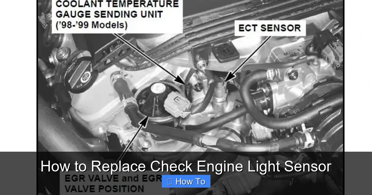 How to Replace Check Engine Light Sensor