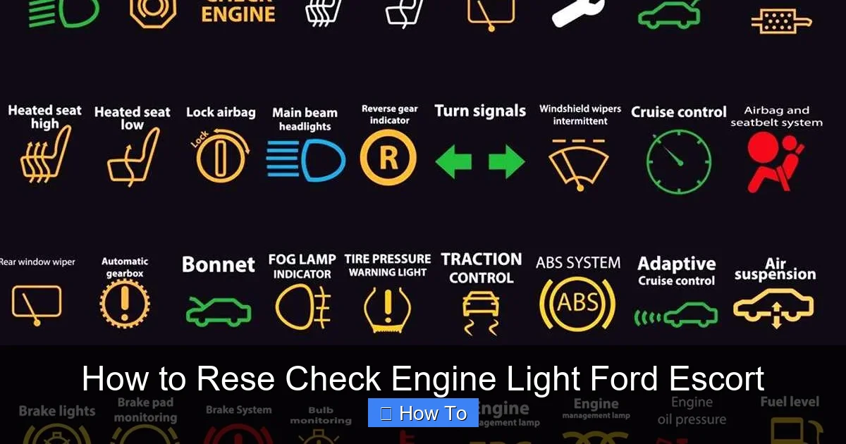 How to Rese Check Engine Light Ford Escort