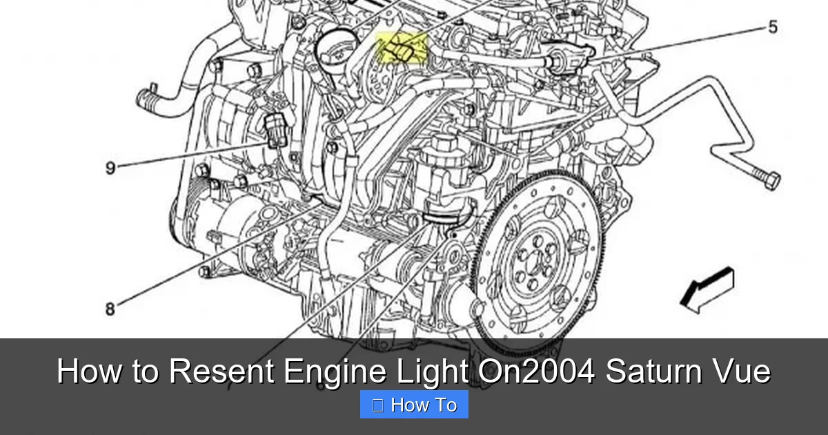 How to Resent Engine Light On2004 Saturn Vue