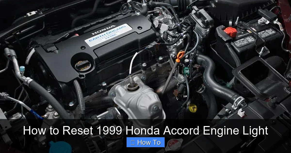 How to Reset 1999 Honda Accord Engine Light