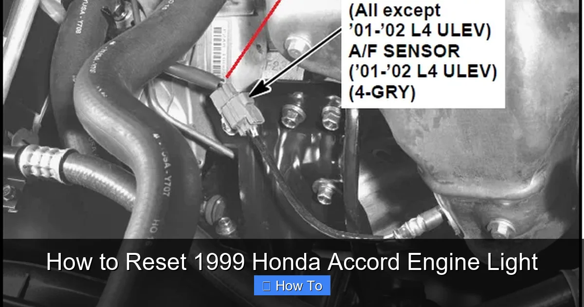 How to Reset 1999 Honda Accord Engine Light