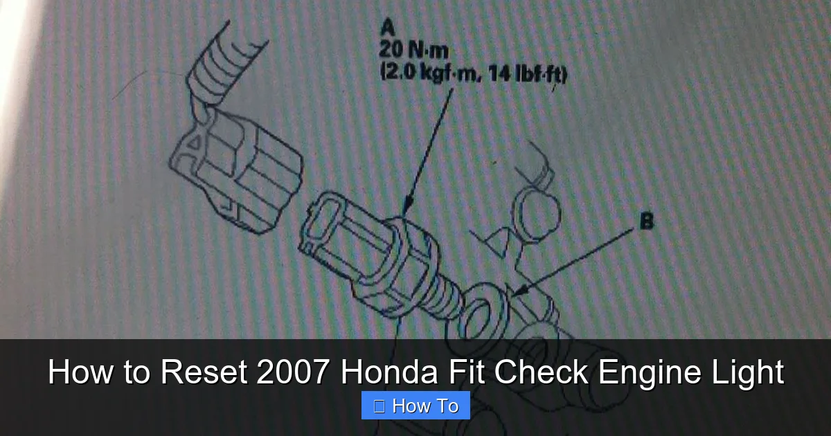 How to Reset 2007 Honda Fit Check Engine Light