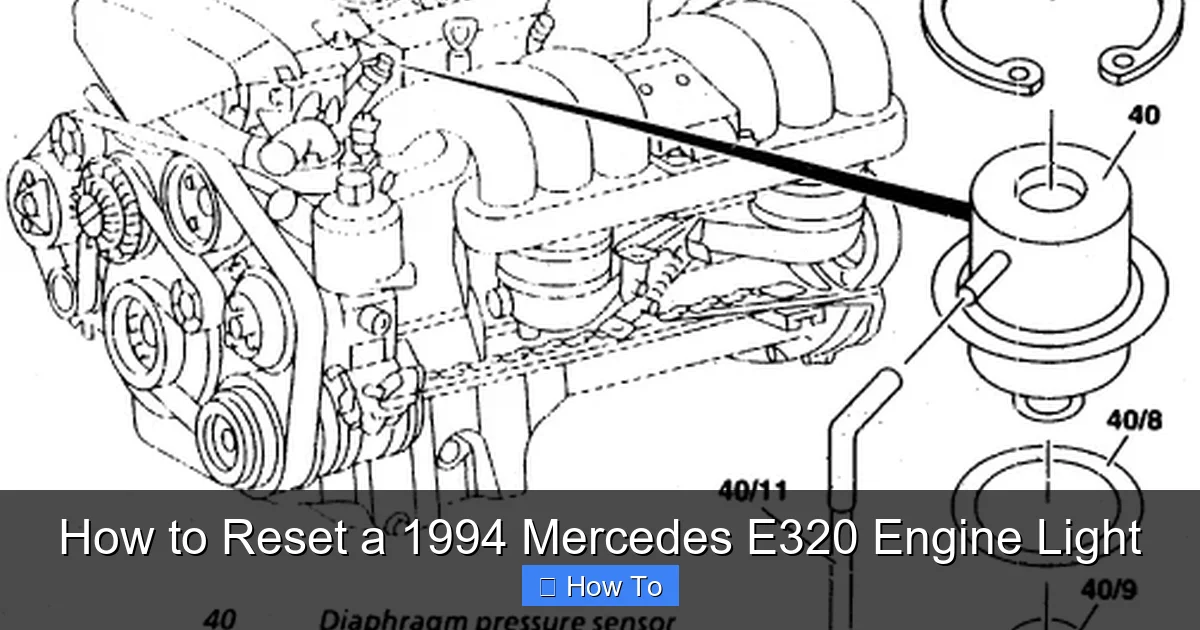 How to Reset a 1994 Mercedes E320 Engine Light