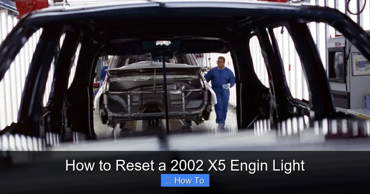 How to Reset a 2002 X5 Engin Light