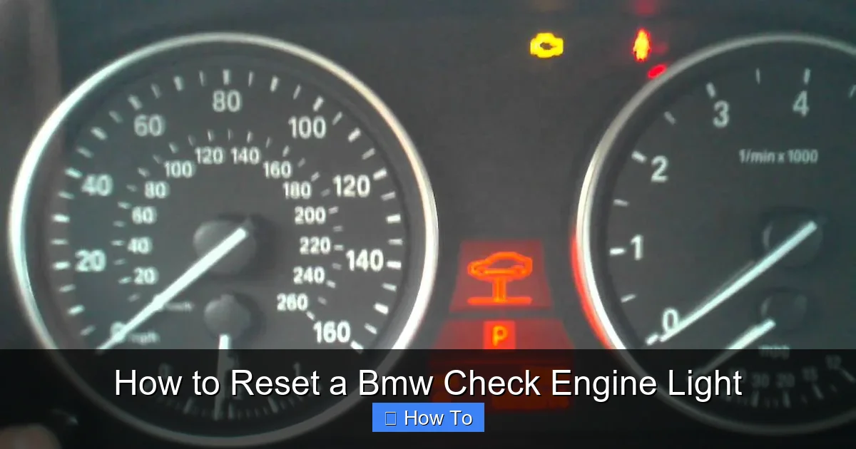 How to Reset a Bmw Check Engine Light