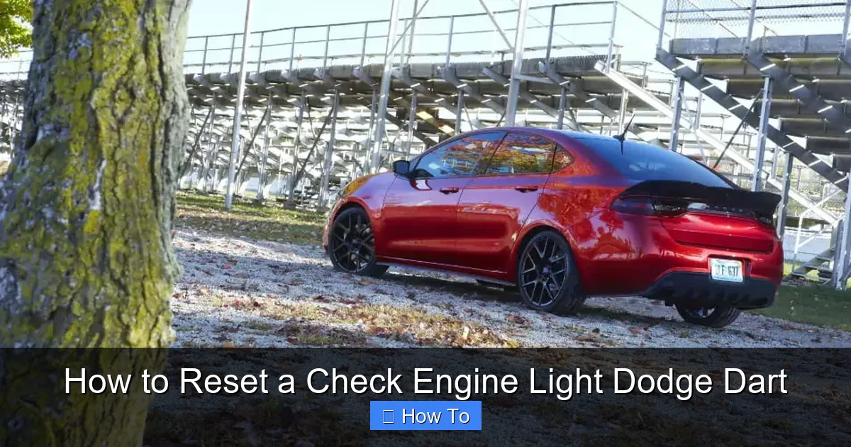 How to Reset a Check Engine Light Dodge Dart