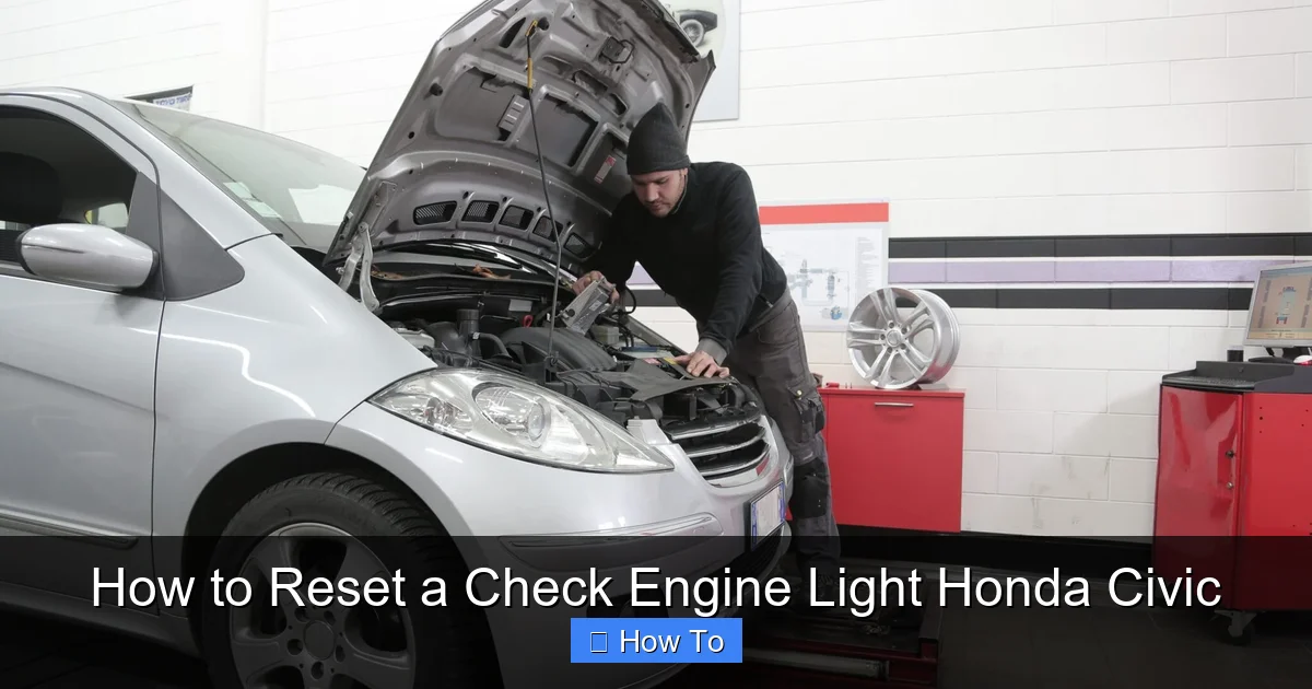 How to Reset a Check Engine Light Honda Civic