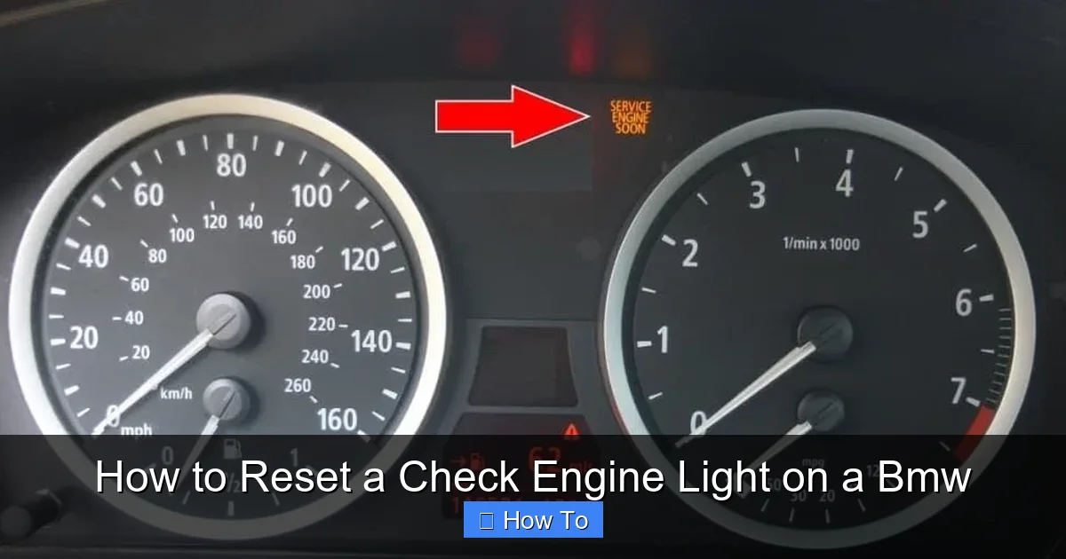 How to Reset a Check Engine Light on a Bmw
