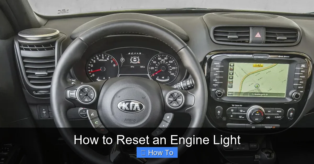 How to Reset an Engine Light