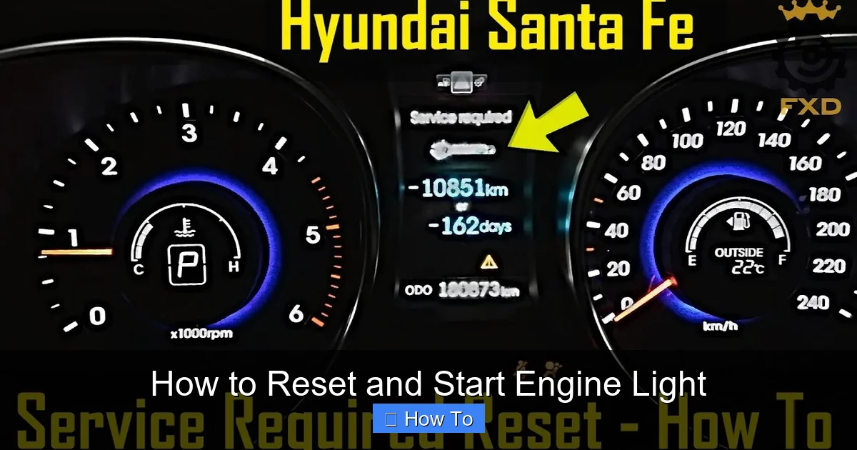How to Reset and Start Engine Light