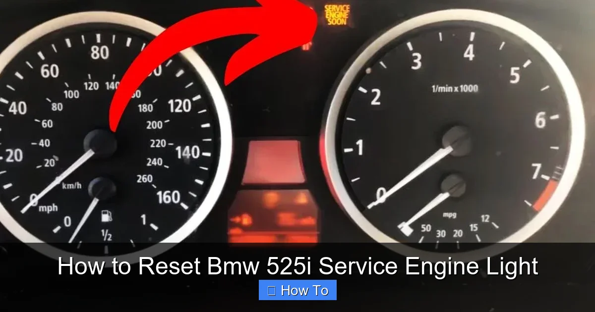 How to Reset Bmw 525i Service Engine Light