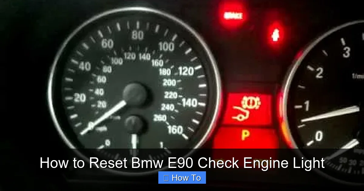 How to Reset Bmw E90 Check Engine Light