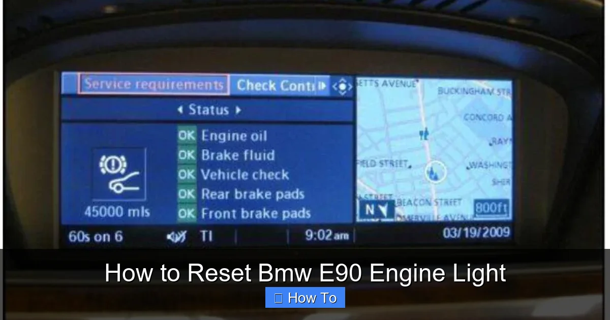 How to Reset Bmw E90 Engine Light