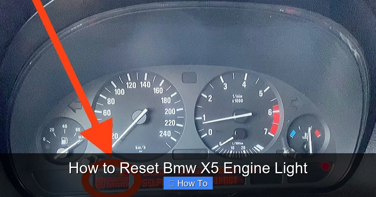 How to Reset Bmw X5 Engine Light
