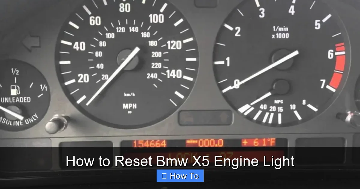How to Reset Bmw X5 Engine Light