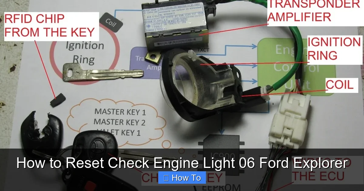 How to Reset Check Engine Light 06 Ford Explorer
