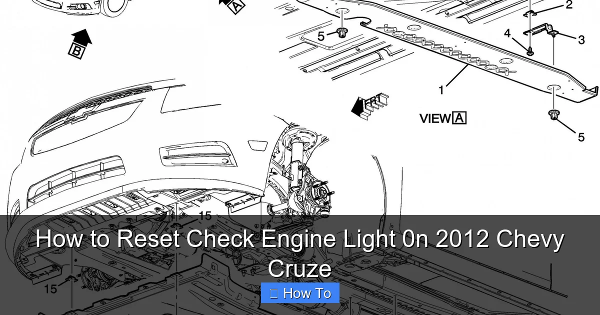 How to Reset Check Engine Light 0n 2012 Chevy Cruze
