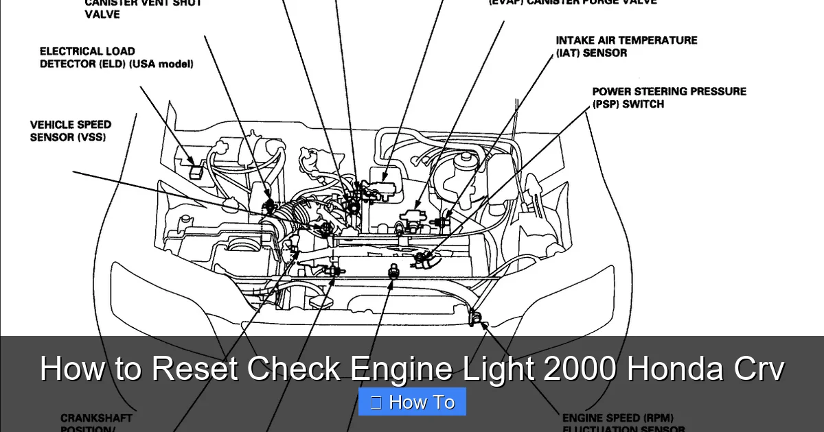 How to Reset Check Engine Light 2000 Honda Crv