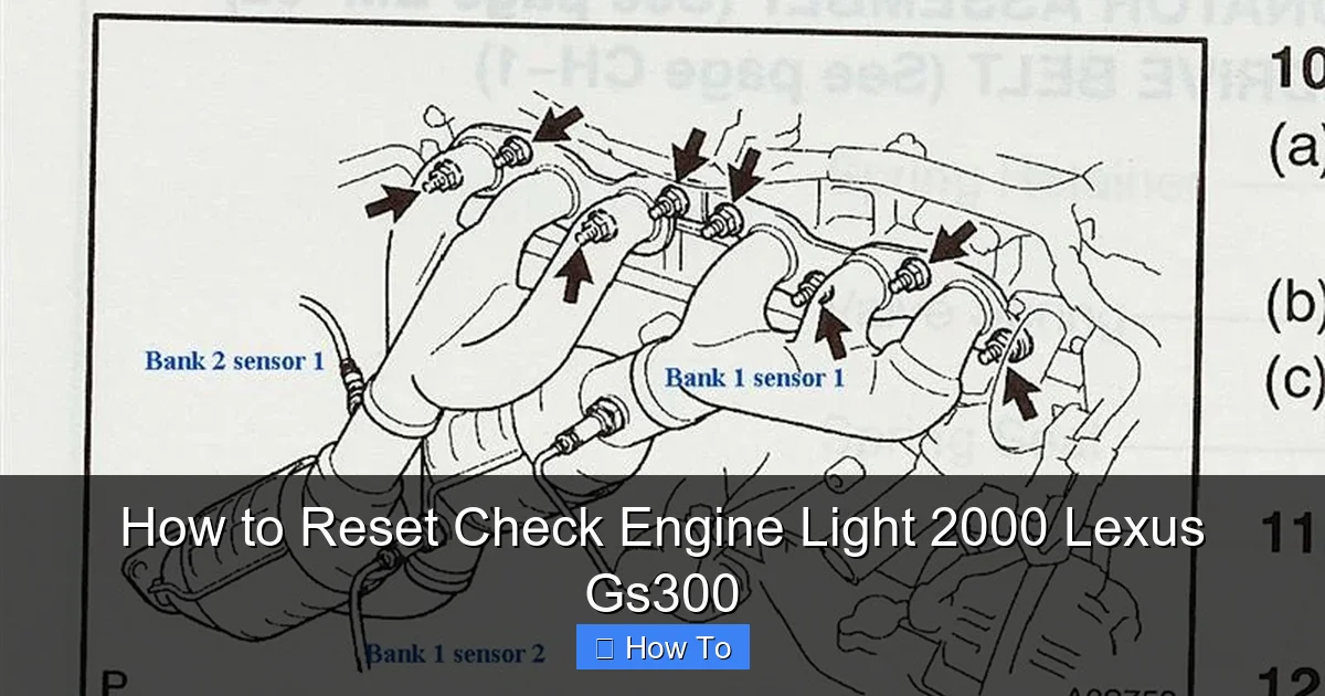 How to Reset Check Engine Light 2000 Lexus Gs300