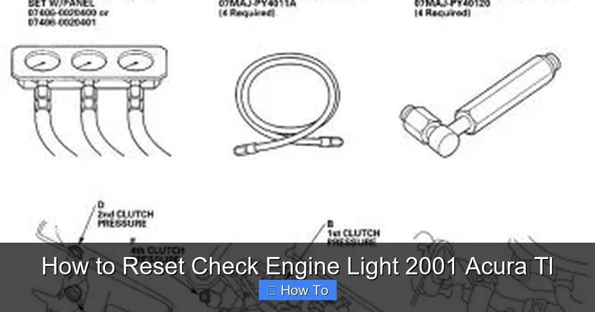 How to Reset Check Engine Light 2001 Acura Tl
