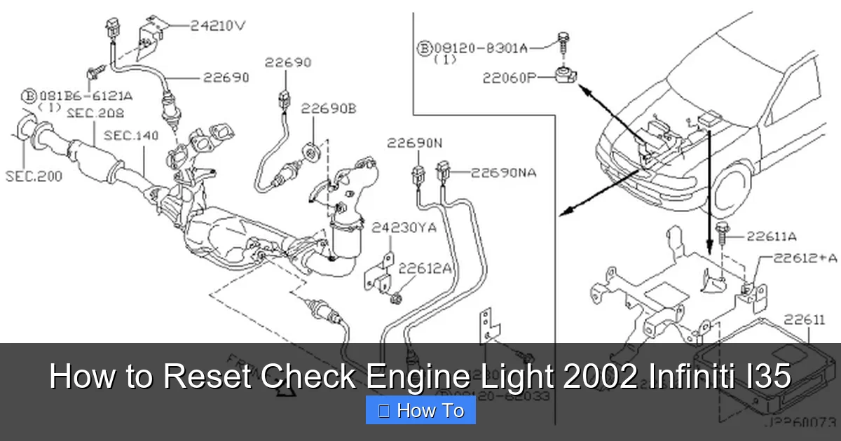 How to Reset Check Engine Light 2002 Infiniti I35