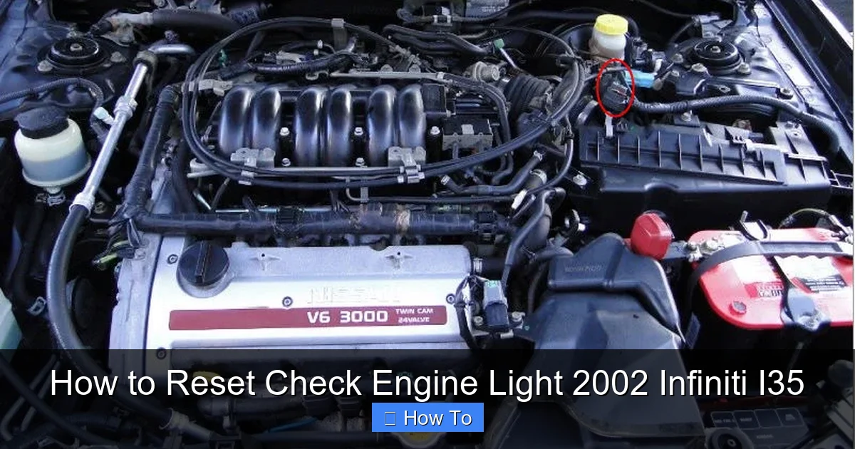 How to Reset Check Engine Light 2002 Infiniti I35
