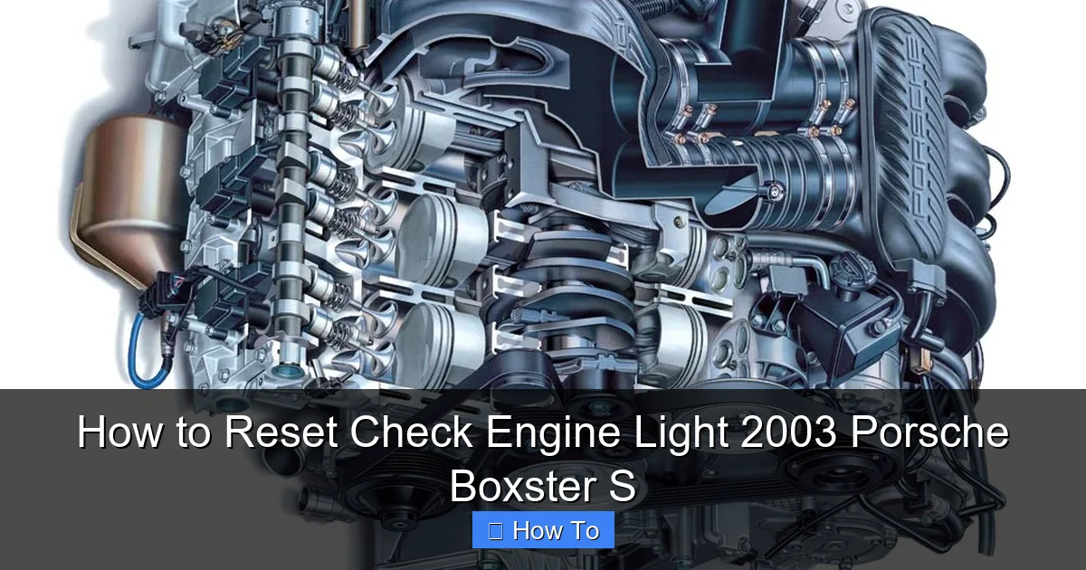How to Reset Check Engine Light 2003 Porsche Boxster S
