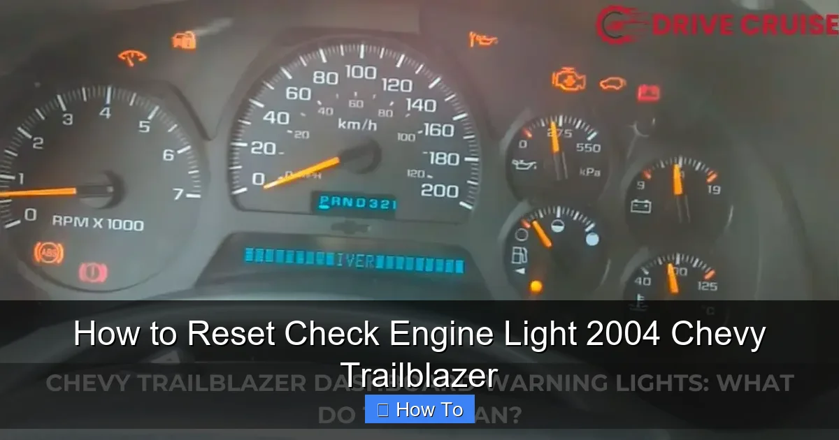 How to Reset Check Engine Light 2004 Chevy Trailblazer