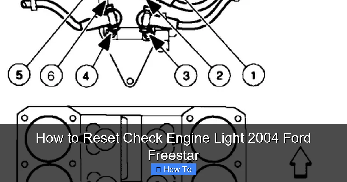 How to Reset Check Engine Light 2004 Ford Freestar