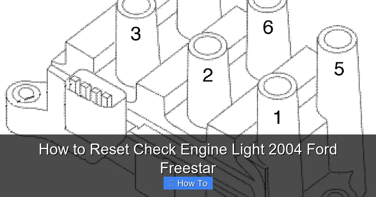 How to Reset Check Engine Light 2004 Ford Freestar