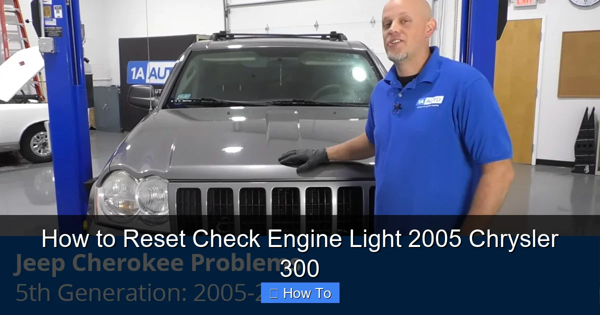 How to Reset Check Engine Light 2005 Chrysler 300