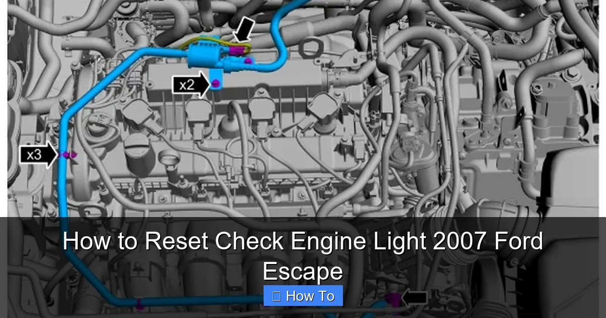 How to Reset Check Engine Light 2007 Ford Escape