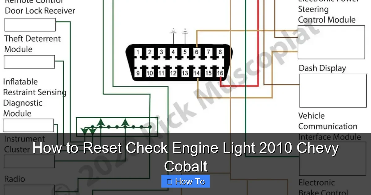 How to Reset Check Engine Light 2010 Chevy Cobalt