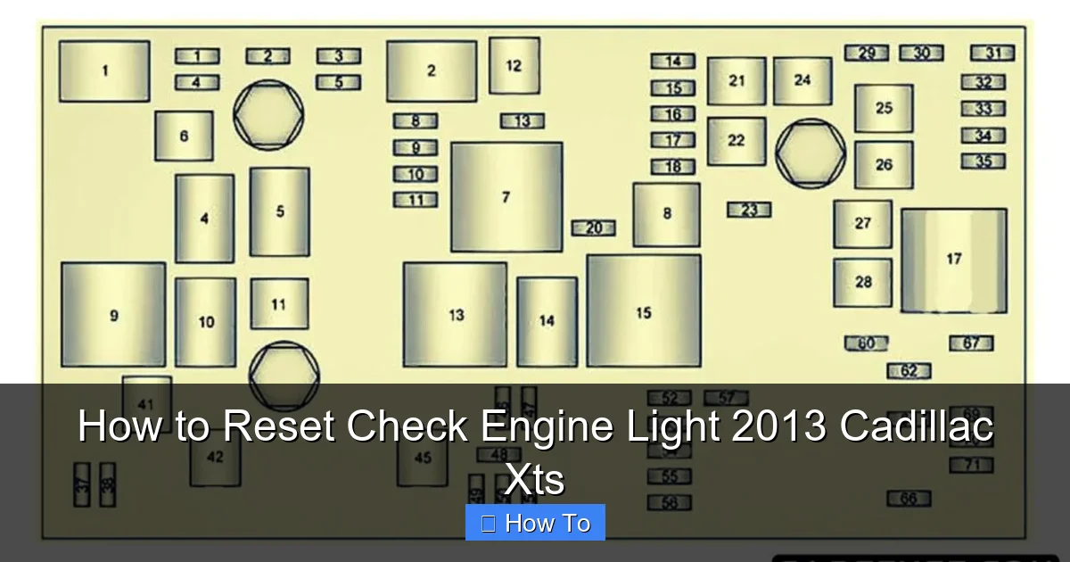 How to Reset Check Engine Light 2013 Cadillac Xts