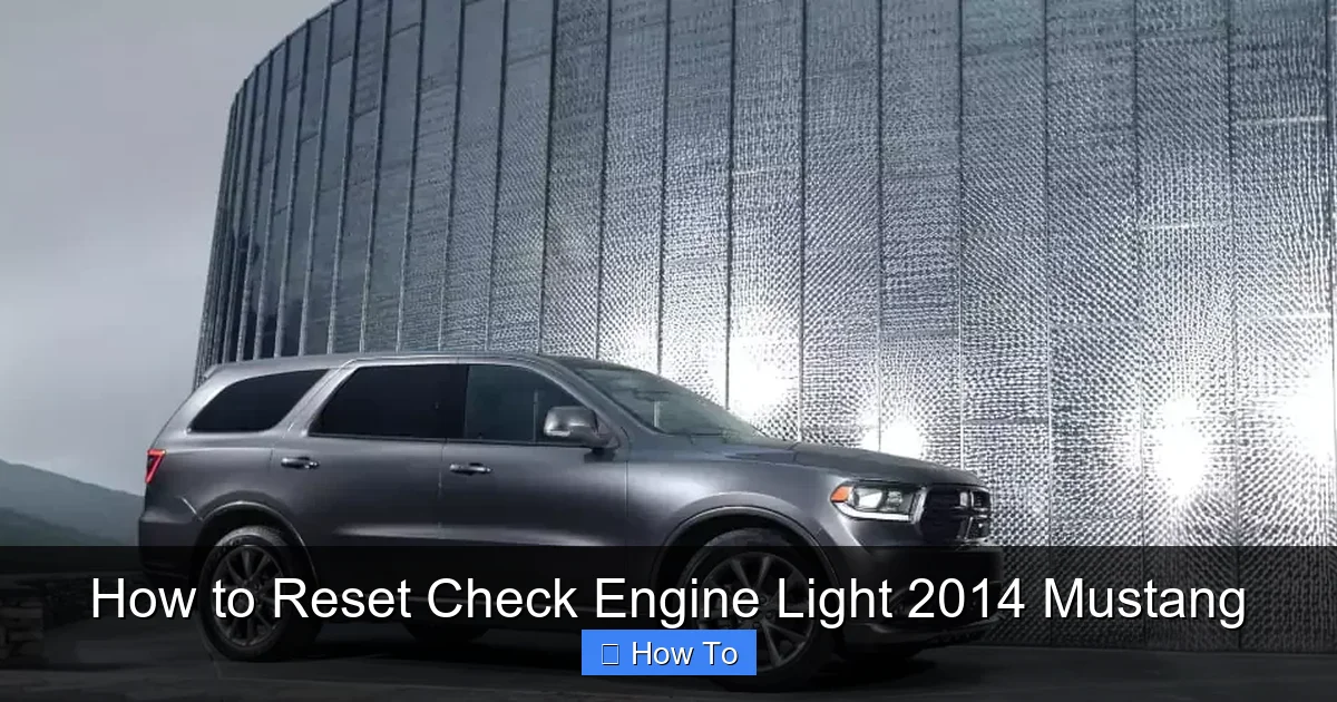 How to Reset Check Engine Light 2014 Mustang