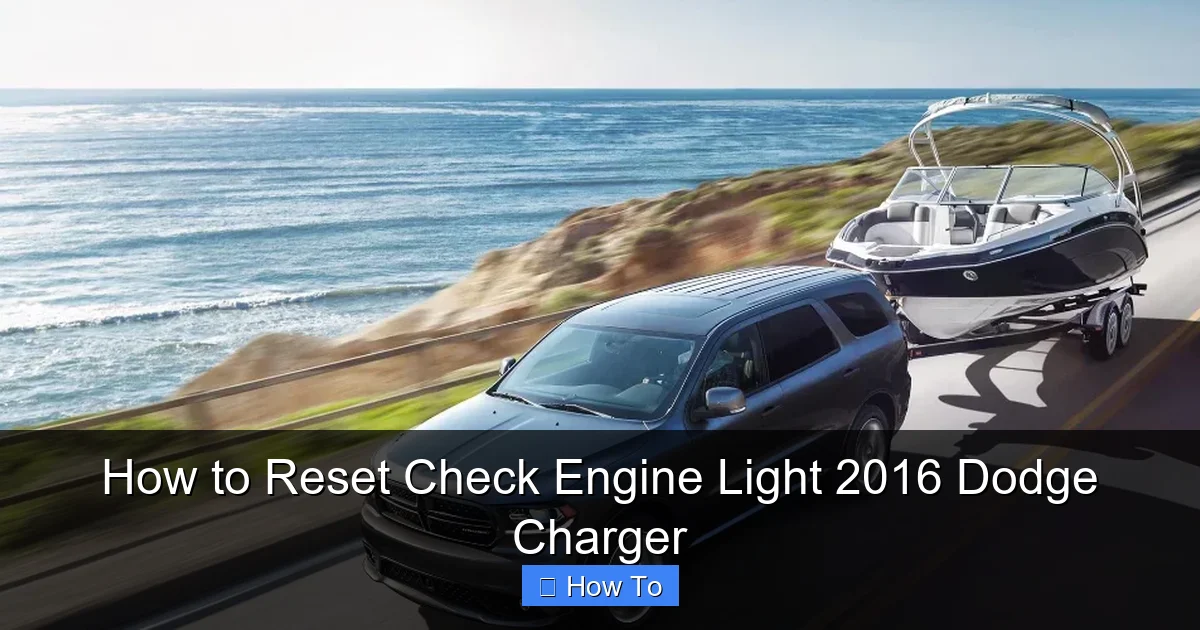 How to Reset Check Engine Light 2016 Dodge Charger